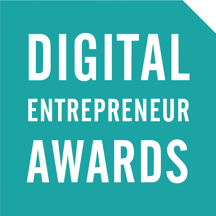 Digital Entrepreneur Logo showcasing Satchel as winners of Digital Innovation in the Public Sector in 2017