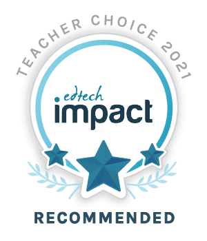 Edtech Impact Recommended badge showcasing Satchel One as a recommended tool by the independent reviews site