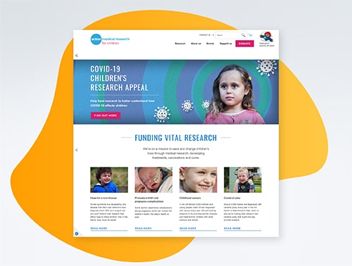 Action Medical Research's website