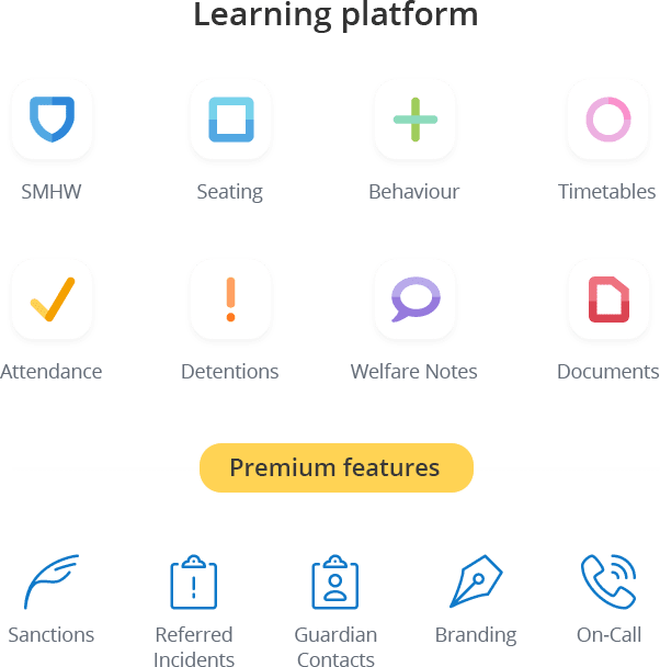 Learning platform apps and premium features